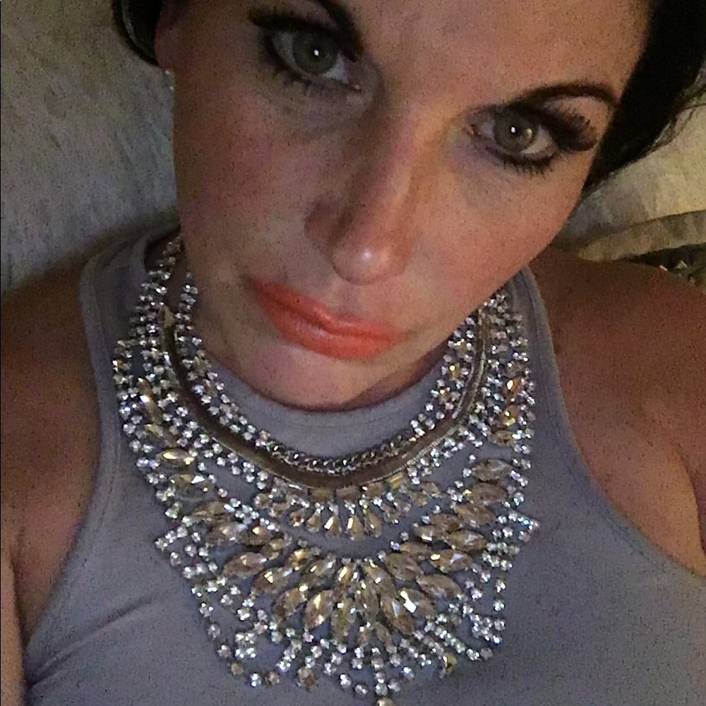 Crystal Modern Deco Necklace